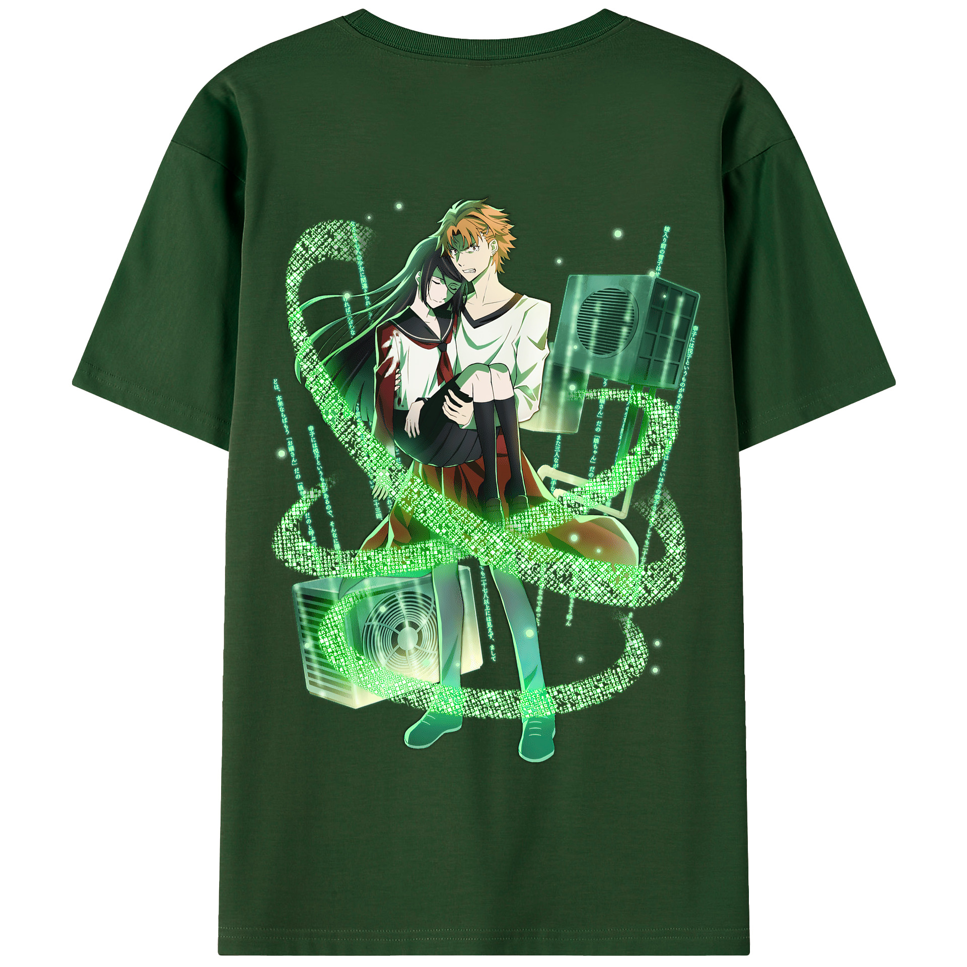 （画像用） 文豪ストレイドッグス Bungo Stray Dogs 綿100％半袖Tシャツ（背面プリント）